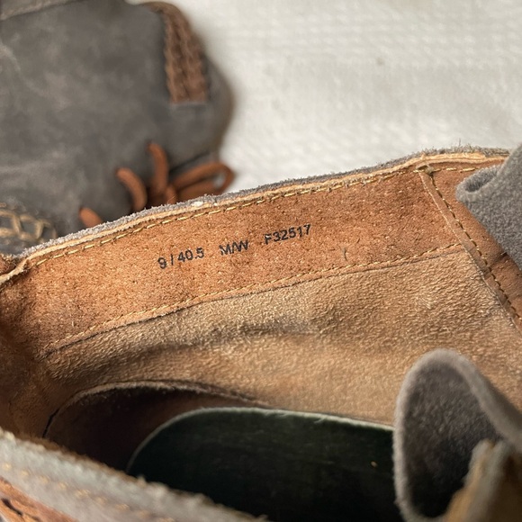 Born Dark Gray Lace Up Casual Ankle Boots Womens size 9.5 - F32517 - Picture 5 of 7